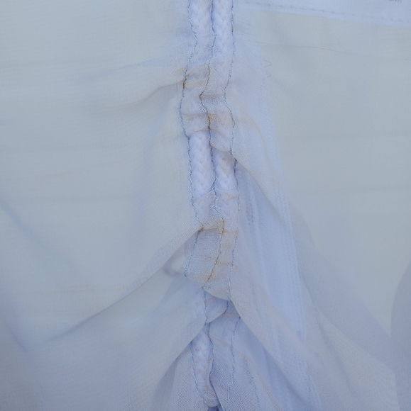Ruched Sheer Lilac Skirt - Picture 7 of 11